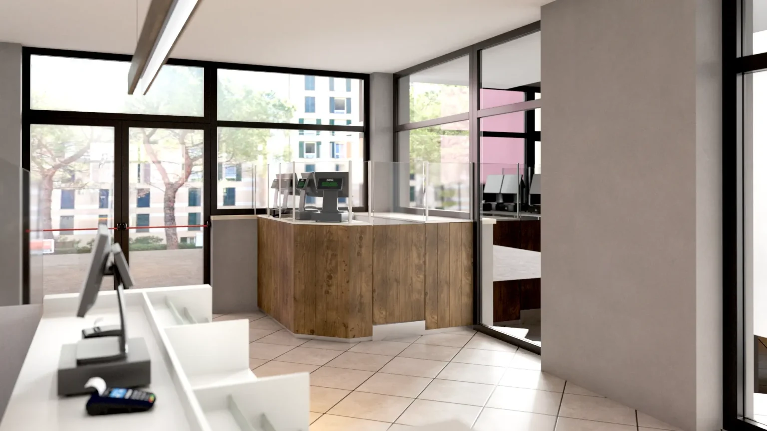 Rendering ristrutturazione Bar Stazione 4